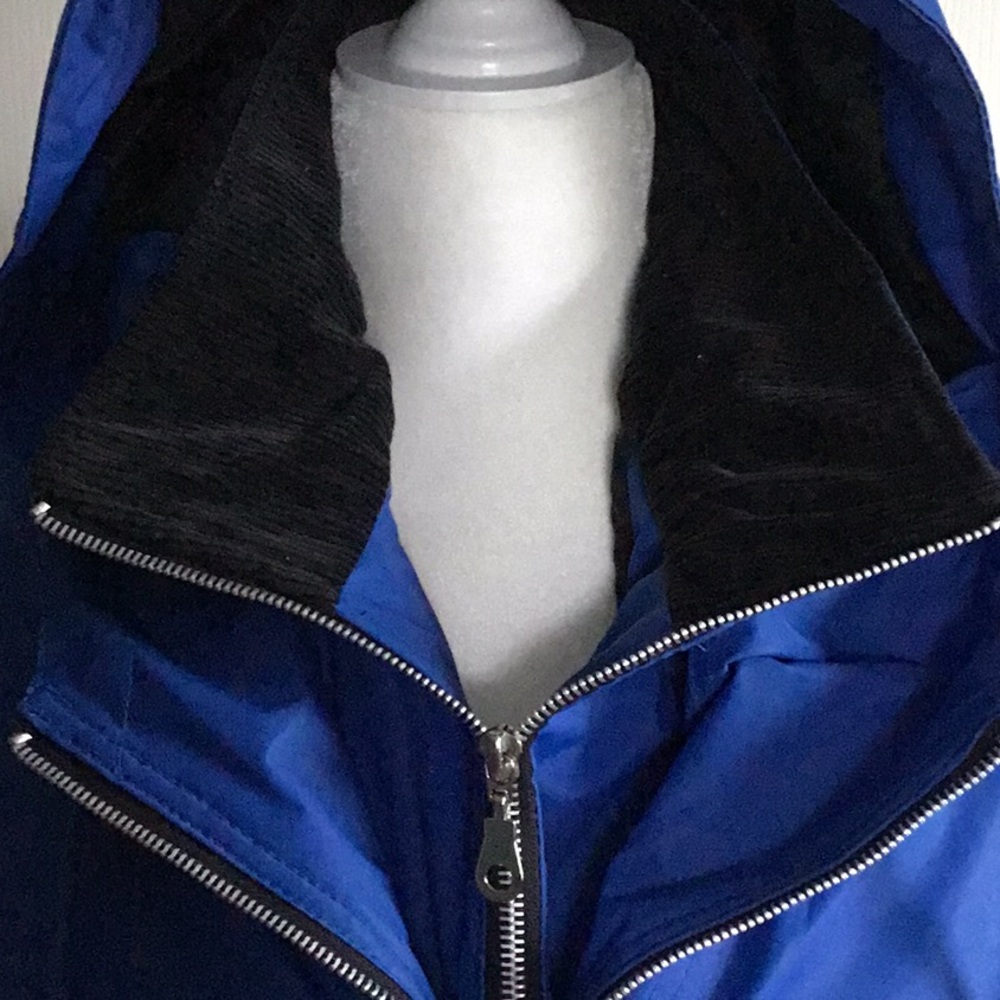 Rain Jacket Waterproof Gorpcore Blue Raincoat Size M - Picture 2 of 12